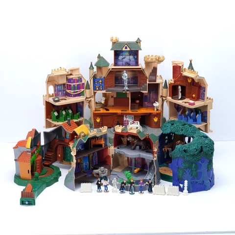 Mattel Harry Potter Polly Pocket Hogwarts Castle Set 8 Figures & Building TESTED Cover