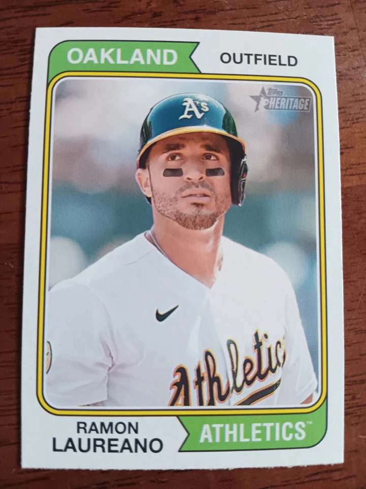 RAMON LAUREANO OAKLAND ATHLETICS 2023 TOPPS HERITAGE BASEBALL CARD #195 - Image 1 of 1