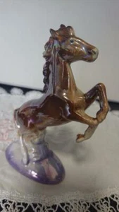 Vintage Porcelain Figurine Horse Foreign Real Nobility England Stamp Decor Art - Picture 1 of 11