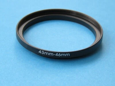 43mm to 46mm Step Up Step-Up Ring Camera Lens Filter Adapter Ring 43mm-46mm - Image 1 of 2