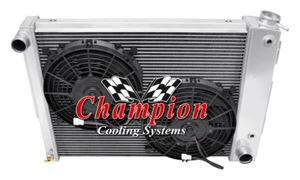 1967 - 1969 Pontiac Firebird/Trans Am 4 Row Alliant Radiator with 2 10" Fans - Picture 1 of 9