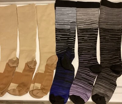 6 pares de calcetines de compresión ligeros para mujer talla S/M-LEER DESCRIPCIÓN  Foto 1 de 3