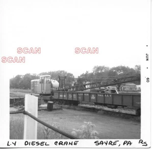 4C582 RP 1960 LEHIGH VALLEY FERROVIARIO DIÉSEL GRÚA ELÉCTRICA SAYRE PA - Imagen 1 de 1