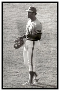 Angel Mangual Oakland Leichtathletik Vintage Baseball Postkarte RD14-04 - Bild 1 von 2