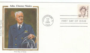 Admiral Chester Nimitz USA Colorano FDC 1985 (142846) - Picture 1 of 1