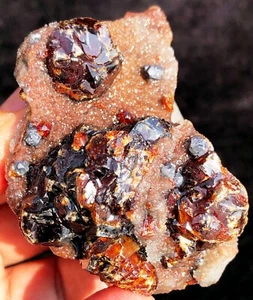 122.6g Gemmy! Rare Natural Brown Red Sphalerite Crystal Specimen ia7999 - Picture 1 of 14