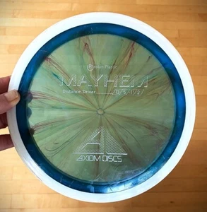 Axiom Disc Golf Proton MAYHEM Distance Driver, blue lucid,169g, 13/5/-1.5/2 used - Picture 1 of 5