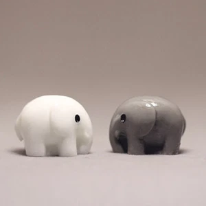 5 Pairs Aquarium Elephant Statue Resin Ornament Mini Figurine Gift Model - Picture 1 of 11