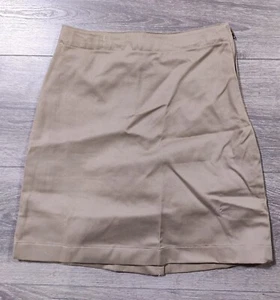 Lands End Skirt Girls Size 7 Khaki Beige Skort School Uniform Bottoms Kids - Picture 1 of 7