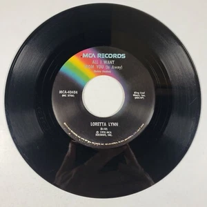 Loretta Lynn "All I Want From You" "When The Tingle Becomes A Chill" 45 Vg+ Test - Picture 1 of 4