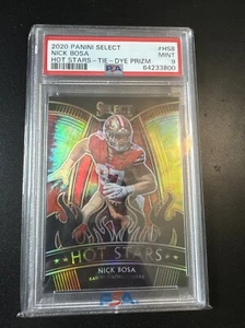 Panini Select 2020 - Hot Stars Tie-Dye Prizm #HS8 Nick Bosa/25 PSA 9 - Imagen 1 de 10
