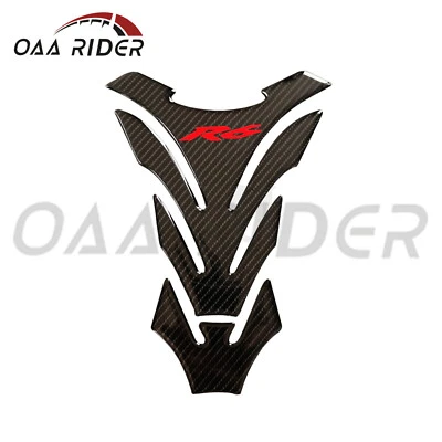 3D Carbon Fiber Tank Pad Sticker Decal Grip Protector For Yamaha R6 YZFR6 YZF600 — 第 1/4 张图片