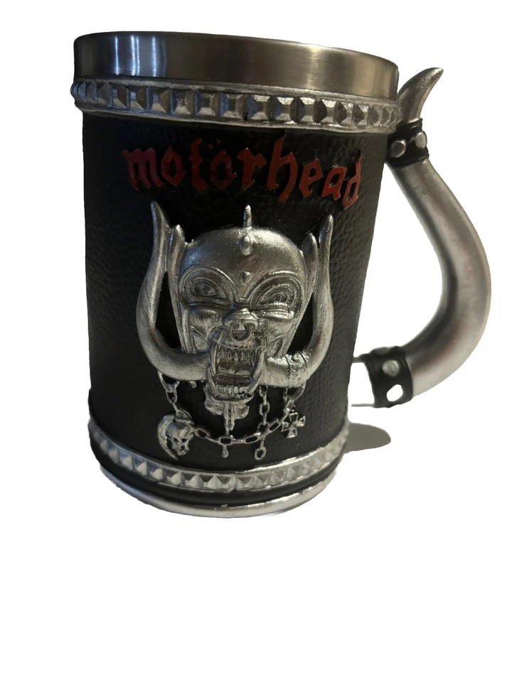 Taza tanque Motörhead Motorhead Stein resina negra acero inoxidable nueva Lemmy Foto 1 de 4