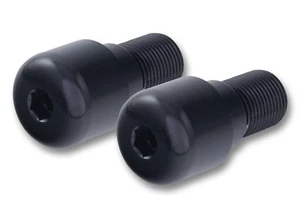 YAMAHA YZF R6 1998 - 2005 BAR END WEIGHTS BLACK PAIR 18mm THREADED SCREW TYPE - Picture 1 of 1