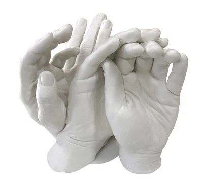 VESEY GALLERY Family Hands Plaster Casting Kit. 1.1kg Alginate,& 4kg of High Grade Plaster.