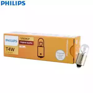 Philips Vision T4W BA9s PG13 4W Original Reading Lamps Number Plate Light 10pcs - Picture 1 of 6
