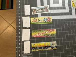 Lot Of 4 Paper Bookmarks, Library, Cartoon, Bookstore, Miscellaneous, Group 32 - Imagen 1 de 1
