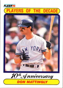 Don Mattingly 1990 Fleer #626 Carta da baseball - Foto 1 di 2