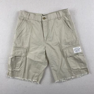 Polo Jeans Co Ralph Lauren Boys Cargo Shorts Size 12 Beige 27"Waist 9.5"Inseam - Picture 1 of 12