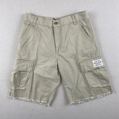 Polo Jeans Co Ralph Lauren Boys Cargo Shorts Size 12 Beige 27"Waist 9.5"Inseam - Image 1 of 4