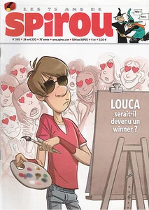 Les 75 ans de Spirou n° 3915 . LOUCA . ESTEBAN . MELUSINE . MAGGY GARRISSON - Picture 1 of 1