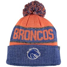 Boise State Broncos Top of the World Below Zero Cuffed Pom Knit Hat -
