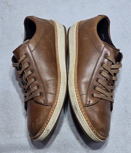 To Boot New York Sneakers Mens Size 9 Adam Derrick Brown Leather Lace Up Shoes - Imagen 1 de 11