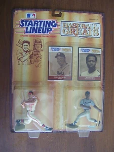 1989 BASEBALL GREATS Startaufstellung HANK AARON & EDDIE MATHEWS - Bild 1 von 1