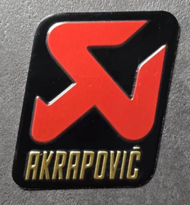 AKRAPOVIC Exhausts emblema di scarico adesivo resistente al calore alluminio - Foto 1 di 1