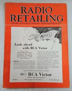December 1931 Radio Retailing Vintage Dealer Magazine RCA Victor - Picture 1 of 11