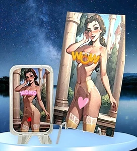 SEXY! Princess BELLE - 1 troy oz .999 Fine Silver Colorized Bar w COA #1 /100 - Picture 1 of 4