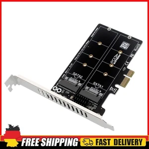 M.2 SATA zu PCIE Dual-Disk Array Karte Doppel Disc Adapter Board Unterstützung M - Afbeelding 1 van 6