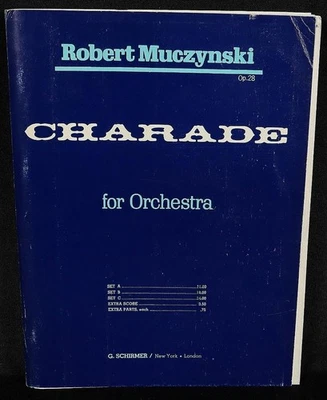 Schirmer Charade for Orchestra Set A Sheet Music Score Book by Robert Muczynski - Image 1 of 4