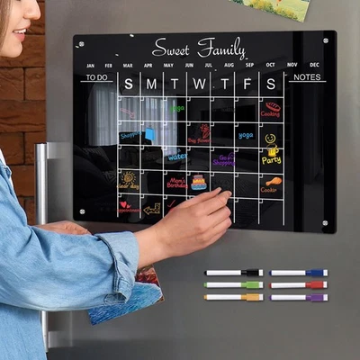  Magnetic Message Board Whiteboard Weekly Planner Schedule Fridge - Image 1 of 4