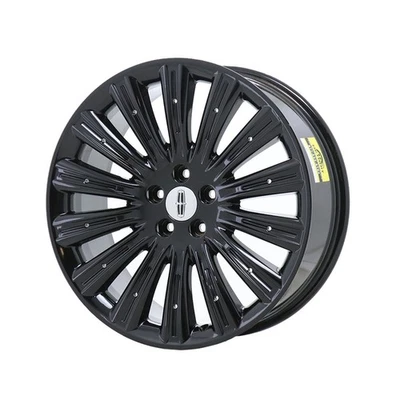 Llanta de 20" Lincoln MKS OEM 3929 2013-2016 negra brillante de fábrica Foto 1 de 2