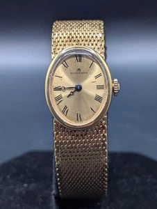 🔥 VINTAGE BUCHERER 10K GOLD FILLED 17 JEWEL WRIST WATCH ORIGINAL BAND WORKS - Picture 1 of 23