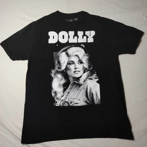 T-Shirt Dolly Parton L Grafik Schwarz Kurzarm - Bild 1 von 6