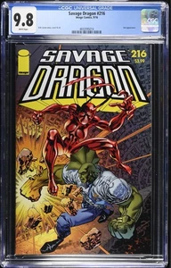 Savage Dragon #216 CGC 9.8 2016 Image Comics Erik Larsen Low Print Run - Picture 1 of 3