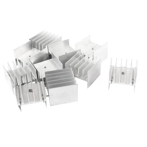 Dissipatore in alluminio per IC MOSFET 30x30x25 mm (10 pezzi) - Photo 1/5