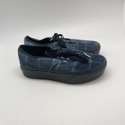 Vans Sneakers Womens 7.5 Stackform Velvet Plaid Platform Casual Skate Shoes - Image 1 of 4