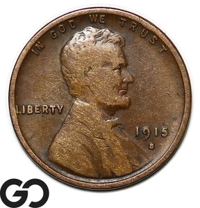 1915-S Lincoln Cent Wheat Penny - Picture 1 of 3