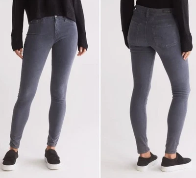 New AG Farrah Skinny High Rise Ankle Corduroy Jeans in 1YearSulfurBlue sz 28 - Image 1 of 4