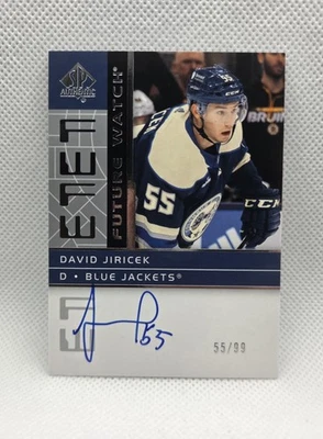 2022-23 SP Authentic Retro Future Watch Auto /99 David Jiricek RFWA2-DJ MATCH # - Image 1 of 2