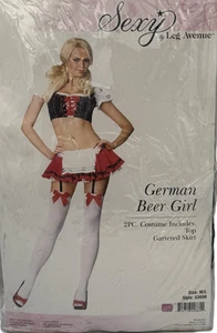 German Ale Girl Adult Women's Alluring 2 piece Costume, Multi Color, M/L, 8/14 - Picture 1 of 1