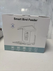 Smart AI Recognition Bird Feeder Solar Charging Waterproof Ultra Wide HD Res. - Picture 1 of 4