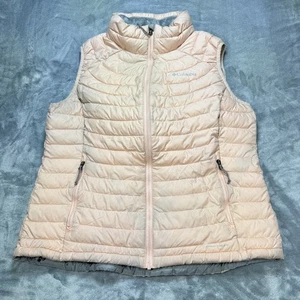 Columbia Vest Womens XL Omni-Heat Insulated Puffer Sleeveless Lightweight Zip - Picture 1 of 8