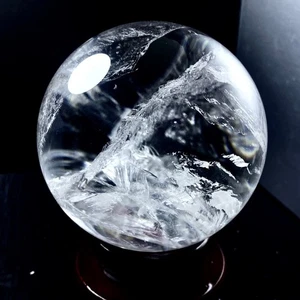 121mm Top Natural Clear Quartz Ball Crystal Balls Crystal Sphere Healing Reiki - Picture 1 of 6