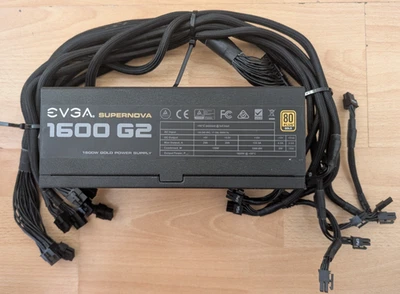 Evga 1600W SuperNOVA G2 Power Supply - 80PLUS Gold, Fully Modular - Image 1 of 4