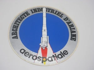 Architecte Industriel d'Ariane / Aerospatiale - Sticker Autocollant Vintage - Imagen 1 de 1