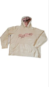 Lady Bell Hoodie Damen L weiß Realtree Spell Out Logo Print Kapuze Tasche - Bild 1 von 5